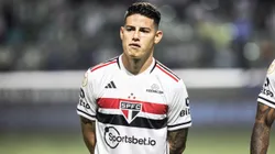 James em partida contra o Palmeiras