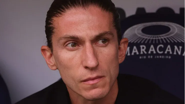 Filipe Luís durante a vitória do jogo de ida. Foto: Wagner Meier/Getty Images