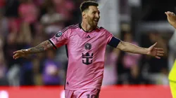 Lionel Messi comemorando gol pela Inter Miami na CONCACAF Champions Cup 2024. Foto: Ulises Naranjo