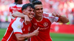 Bernabei deu assistência para Borré em Internacional x Fluminense. Foto: Luiz Erbes/AGIF.