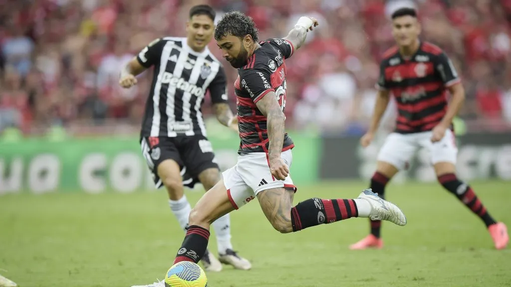 Flamengo x Atlético-MG no primeiro jogo da Copa do Brasil. Foto: Alexandre Loureiro/AGIF