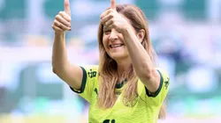 SP - SAO PAULO - 26/10/2024 - BRASILEIRO A 2024, PALMEIRAS X FORTALEZA - Leila Pereira presidente do Palmeiras durante partida contra o Fortaleza no estadio Arena Allianz Parque pelo campeonato Brasileiro A 2024. Foto: Marcello Zambrana/AGIF