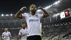 Gabigol comemorando gol pelo Flamengo no Maracanã. Foto: Andre Ricardo