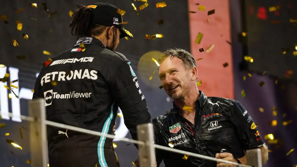 Horner e Hamilton em 2021