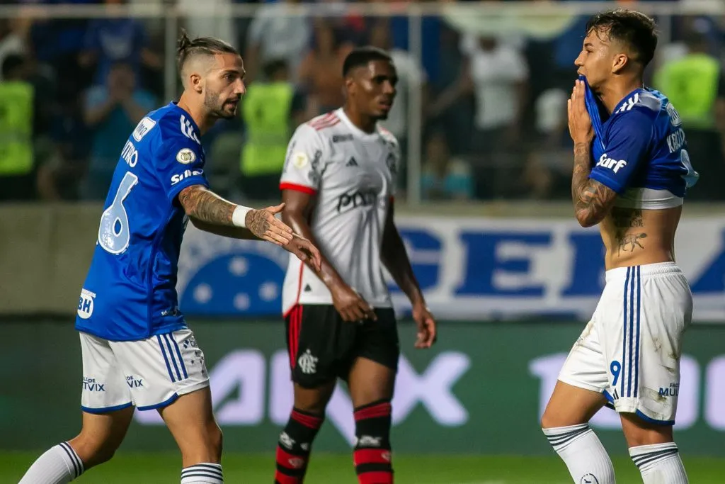 Cruzeiro perdeu em casa para o 'mistão' do Flamengo. Foto: Fernando Moreno/AGIF