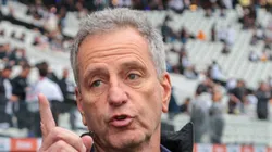 Landim durante partida contra o Corinthians, na Neo Química Arena.