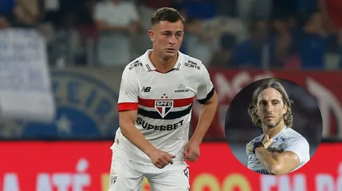 Santiago Longo é barrado por Zubeldía no São Paulo - Foto: São Paulo FC e AGIF