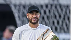 SANTOS X PALMEIRAS SANTOS, SP - 31.03.2024: SANTOS X PALMEIRAS - Neymar before the match between Santos and Palmeiras, valid for the final match of the 2024 Paulista Football Championship, held at the Urbano Caldeira stadium Vila Belmiro, south coast of the state of São Paulo, this Sunday, March 31, 2024. Photo: Anderson Lira/Fotoarena x2516194x PUBLICATIONxNOTxINxBRA AndersonxLira