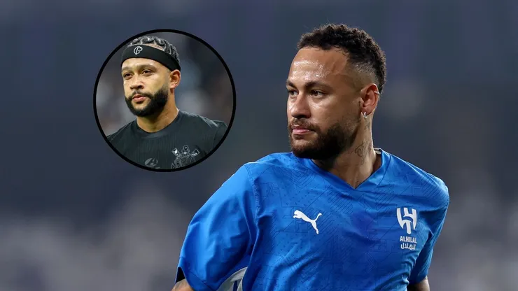 Fotos: Joisel Amaral/AGIF e Francois Nel/Getty Images - Neymar elogiou chegada de Memphis Depay ao Corinthians