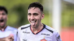 Mosquito comemorando gol contra o Juventude. Foto: Jhony Pinho/AGIF