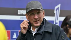 John Textor durante partida entre Lyon e Nantes, pela Ligue 1, na França. Foto: Frederic Chambert