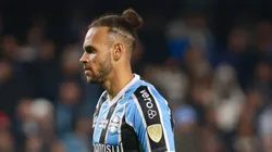 Martin Braithwaite em ação pela Libertadores pelo Grêmio. Maxi Franzoi/AGIF.