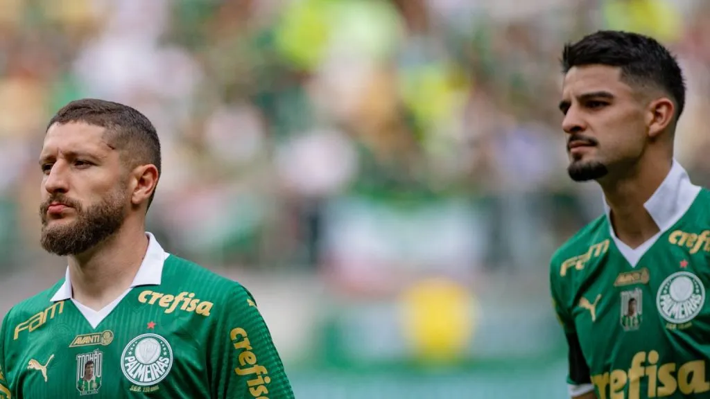 Foto: IMAGO /&nbsp;Sports Press Photo – Zé Rafael e Flaco estão sem moral com a torcida palestrina.