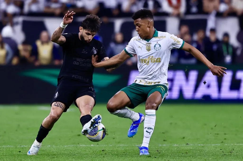 Yuri Alberto foi um dos grandes destaques da vitória do Corinthians sobre o Palmeiras. Foto: Marcello Zambrana/AGIF