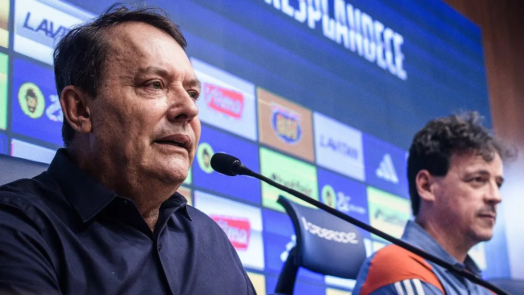 Pedrinho e Fernando Diniz projetam a temporada para 2025 – Foto: Gustavo Aleixo/Cruzeiro