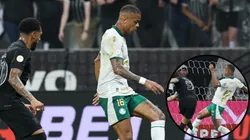 Caio Paulista foi o pior do Palmeiras no dérbi e permitiu primeiro gol do Corinthians - Foto: Cesar Greco/Ag. Palmeiras