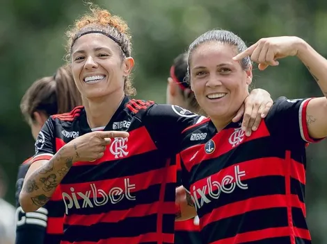 Torcida do Flamengo comemora renovação do contrato de Cristiane