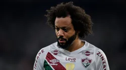 Marcelo, lateral-esquerdo Fluminense, visitou o CT em Xerém hoje