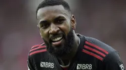 Gerson comemora gol de Gabigol na final da Copa do Brasil.