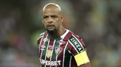 Felipe Melo, jogador do Fluminense, durante partida contra o Sampaio Corrêa no estádio Maracanã pela Copa Do Brasil