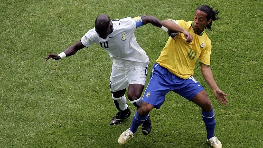 Ronaldinho Gaúcho na Seleção Brasileira. Foto: Mike Hewitt/Getty Images