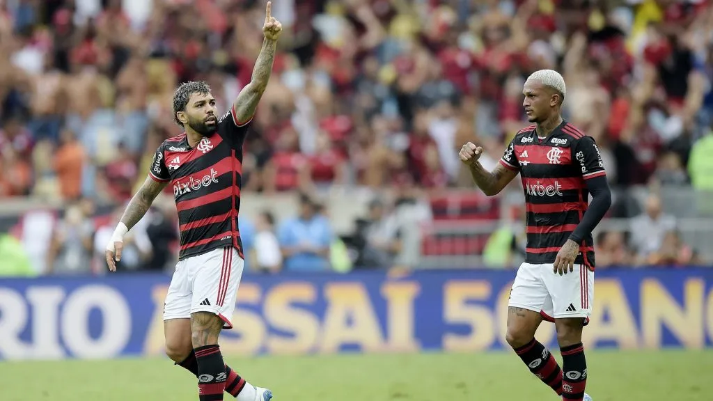 Gabigol em Flamengo x Atlético-MG. Foto: Alexandre Loureiro/AGIF
