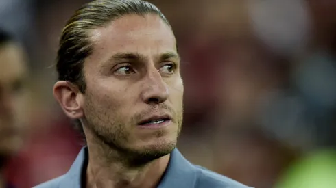 Filipe Luís durante partida contra o Fluminense, pelo Campeonato Brasileiro, no Maracanã.