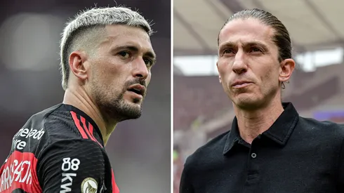 Arrascaeta teve a situação detalhada por Filipe Luís - Fotos: Thiago Ribeiro/AGIF