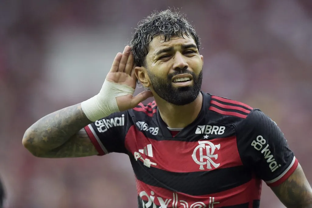 Gabigol já tem 17 gols em finais pelo Flamengo  Foto: Alexandre Loureiro/AGIF