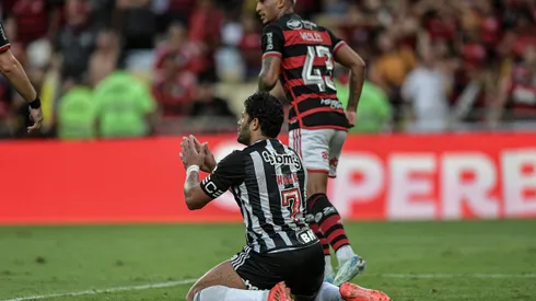 Hulk jogador do Atlético-MG durante partida contra o Flamengo. Foto: Thiago Ribeiro/AGIF