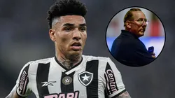 Igor Jesus e John Textor. Fotos: Thiago Ribeiro e Jhony Pinho/AGIF