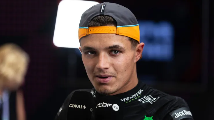 Norris em entrevista no GP de São Paulo