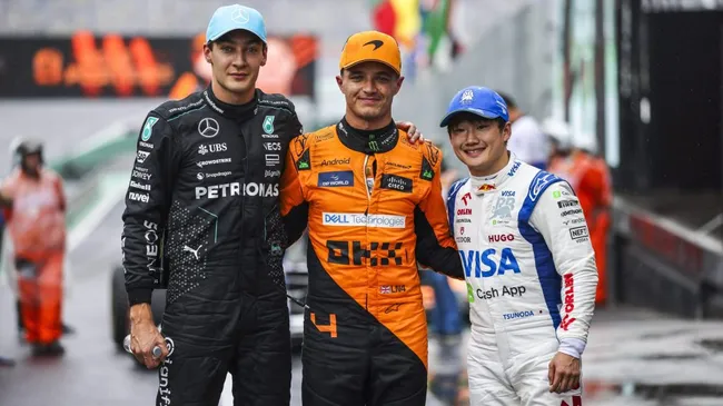 Norris, Russell e Tsunoda fizeram o top-3 na classificação