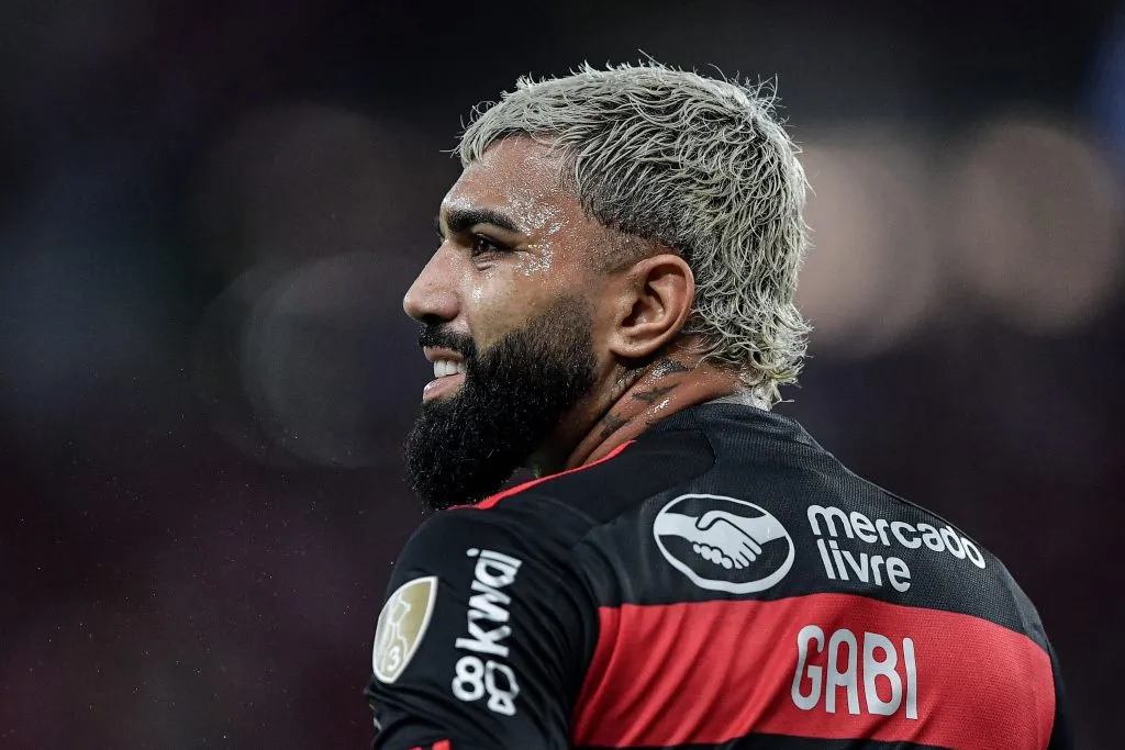 Gabigol quebrou um jejum de gols que durou mais de quatro meses no Flamengo.  Foto: Thiago Ribeiro/AGIF