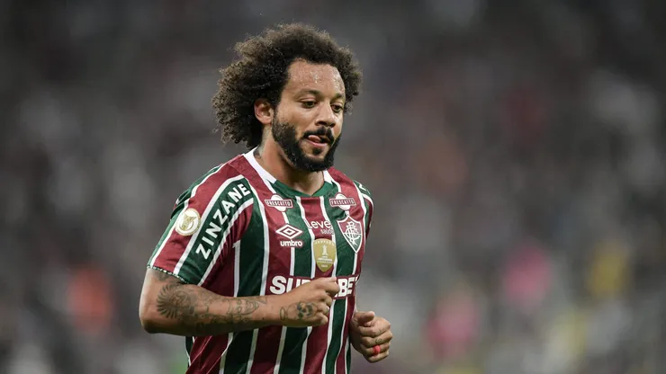 Marcelo jogador do Fluminense durante partida contra o Palmeiras no Maracanã pelo Campeonato Brasileiro A 2024. Foto: Thiago Ribeiro/AGIF