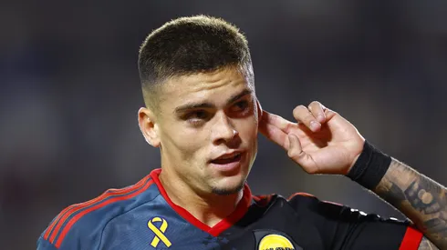 Gabriel Pec comemorando gol marcado pelo LA. Foto: Ronald Martinez/Getty Images