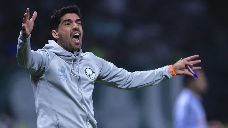 Abel Ferreira técnico do Palmeiras durante partida contra o Bragantino no Allianz Parque pelo Campeonato Brasileiro A 2024. Foto: Ettore Chiereguini/AGIF