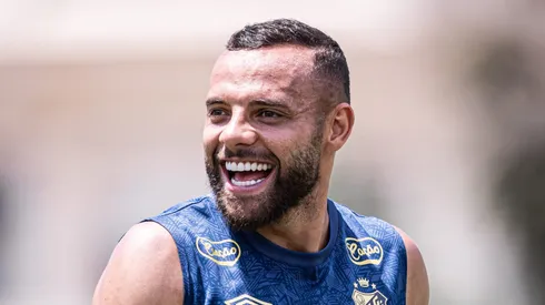 Guilherme durante treino da última sexta-feira (1). Foto: Raul Baretta/ Santos FC.