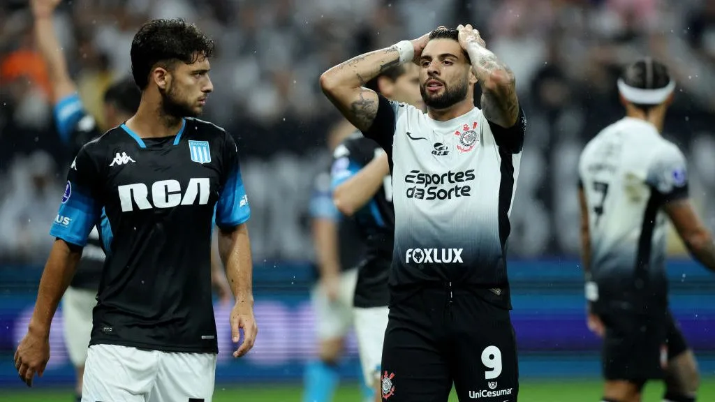 Yuri Alberto em Corinthians x Racing. Foto: Alexandre Schneider/Getty Images