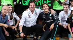 Wolff e Russell no GP da Áustria