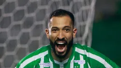 Rodrigo atuando em 2023 pelo Juventude, na Série B.