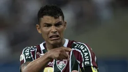 RJ - RIO DE JANEIRO - 01/11/2024 - BRASILEIRO A 2024, FLUMINENSE X GREMIO - Thiago Silva jogador do Fluminense durante partida contra o Gremio no estadio Maracana pelo campeonato Brasileiro A 2024.