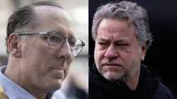 John Texto, do Botafogo, e Julio Casares, do São Paulo. Foto: Jorge Rodrigues/Ettore Chiereguini/AGIF