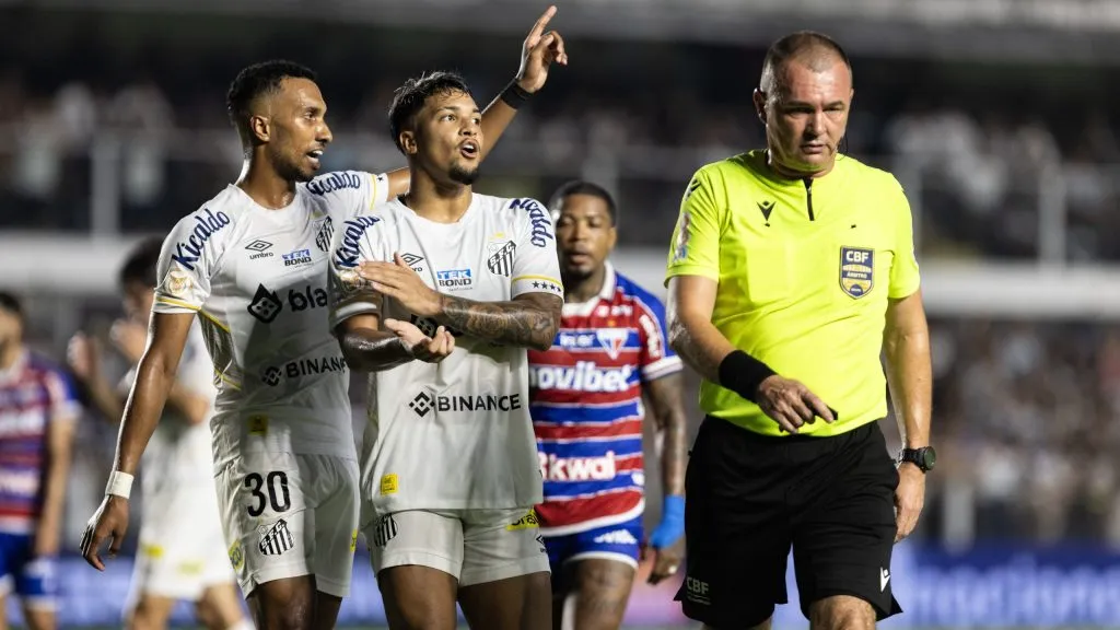 Santos em 2023, na última rodada. Foto: Abner Dourado/AGIF