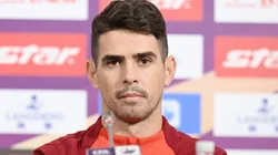 WENZHOU, CHINA - NOVEMBER 22: Oscar, player of Shanghai Port F.C., attends a press conference, PK, Pressekonferenz ahead of the 2024 Chinese Football Association CFA Cup final match between Shandong Taishan and Shanghai Port F.C. on November 22, 2024 in Wenzhou, Zhejiang Province of China. PUBLICATIONxNOTxINxCHN Copyright: xVCGx 111532083568