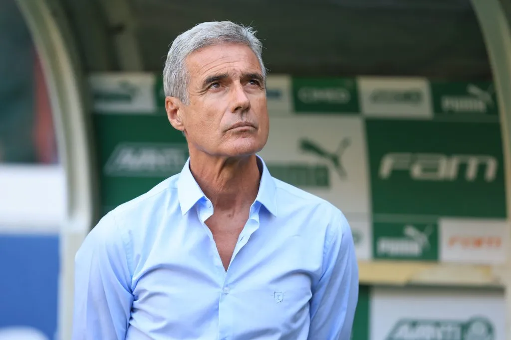 Luís Castro em partida contra o Palmeiras. Foto: Jorge Rodrigues/AGIF