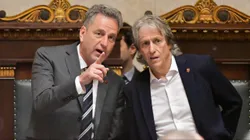 Landim e Jorge Jesus durante o evento