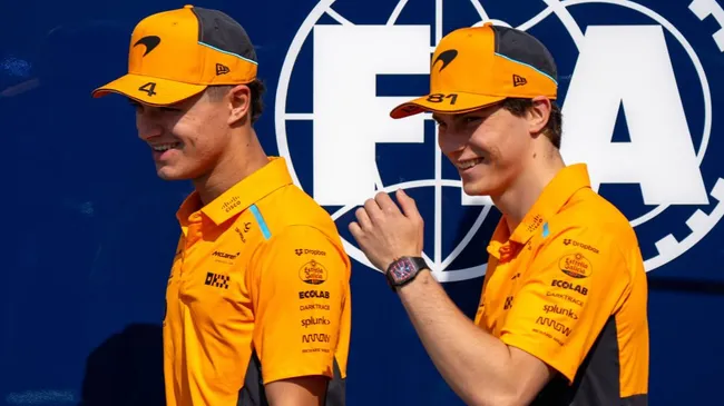 Norris e Piastri em Abu Dhabi