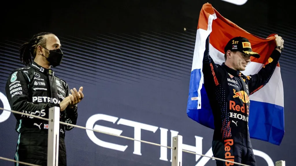 Verstappen e Hamilton em 2021