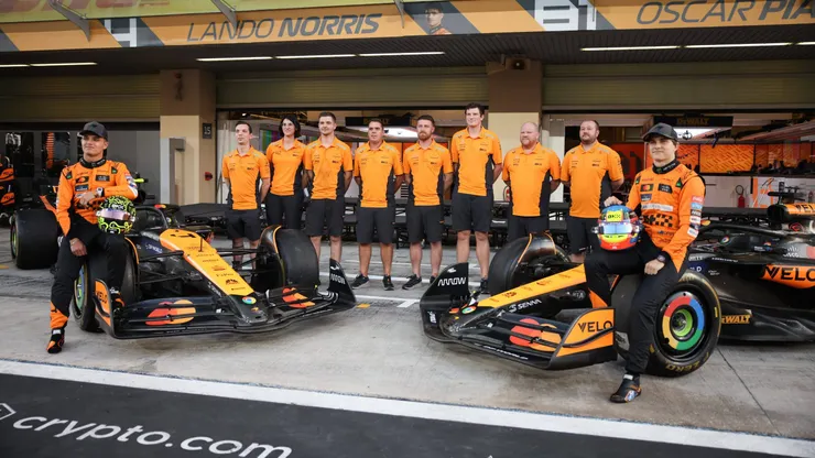 Norris, Piastri e equipe da McLaren